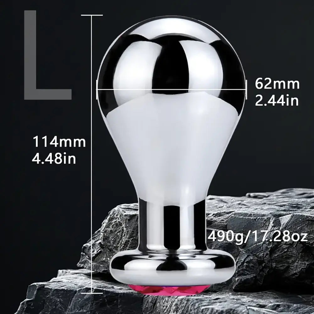 Unisex Metal Anal Plug Toy Sex Accessory For Anus Dilation Stimulation