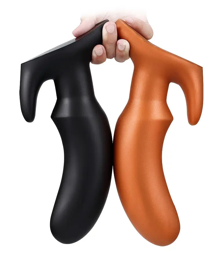 Liquid Silicone Anal Plug Double Hardness Unisex Intimate Play Plug