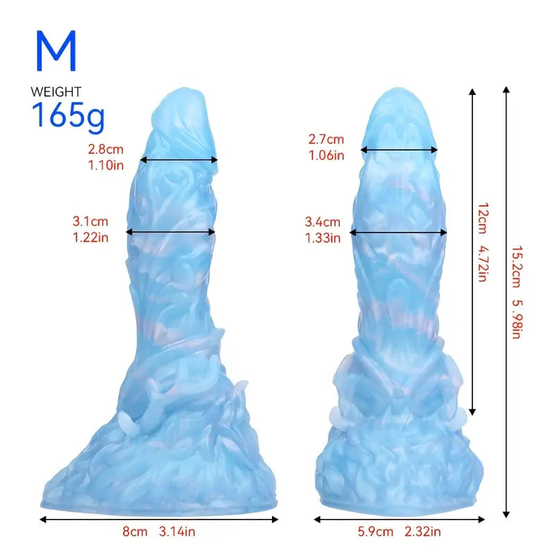 4.8in 5.98in 7.32in 8.46in Monster Anal Plug Silicone Dildo With Suction Cup
