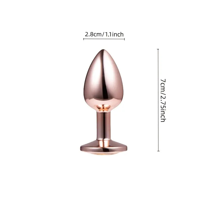 Small Size Multiple Colors Round Smooth Heart-Shaped Butt Plug