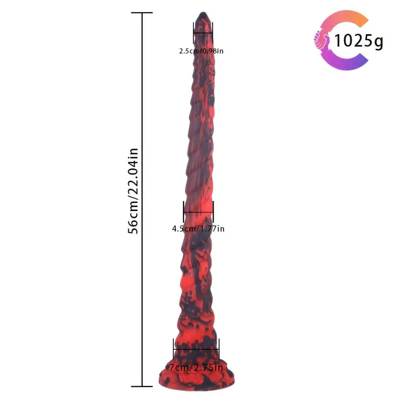 Realistic Long Anal Plug Silicone Snake-Shaped G-Spot Stimulator