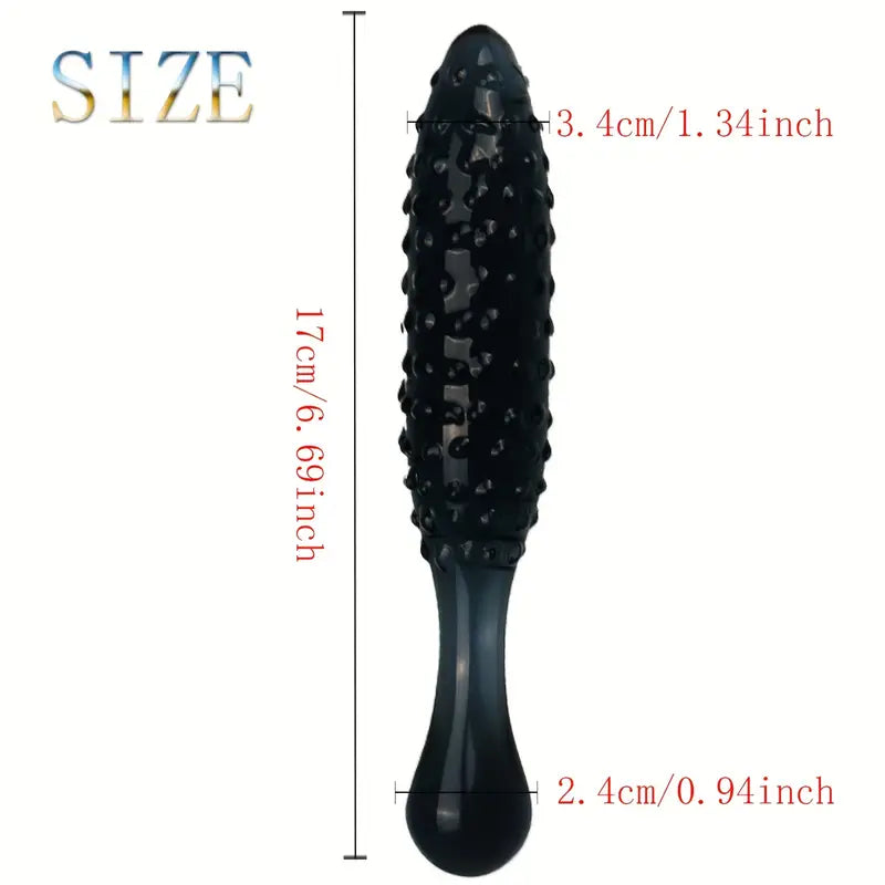 Glass Anal Plug Crystal Dildo Penis Butt Plug Wand Penis Anal Play Stimulator