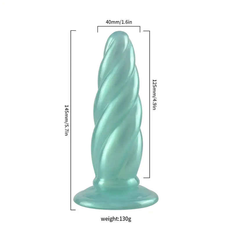 Spiral Penis Spiral Dildo Penis Big Butt Plug Soft Silicone Anal Plug