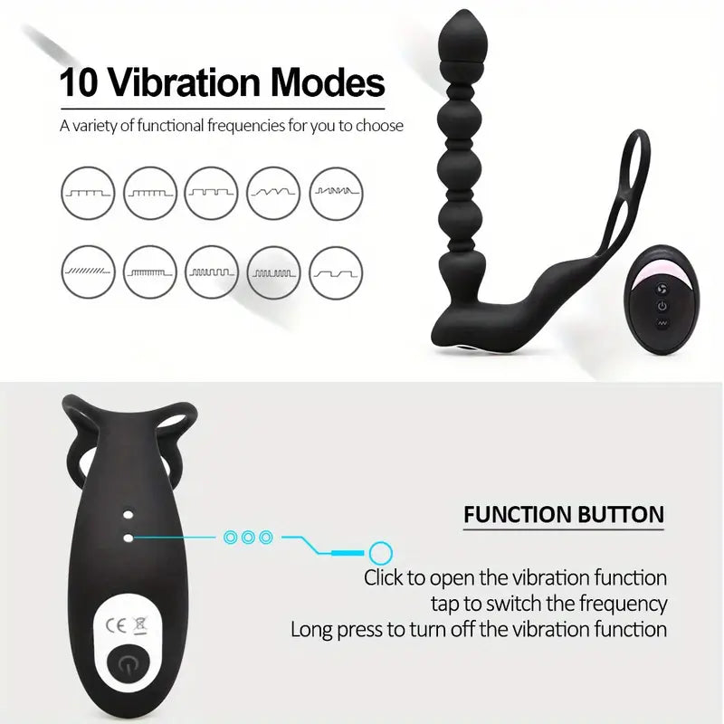 10 Frequency Remote Heating Function Control Male Female Flirting Sex Toy