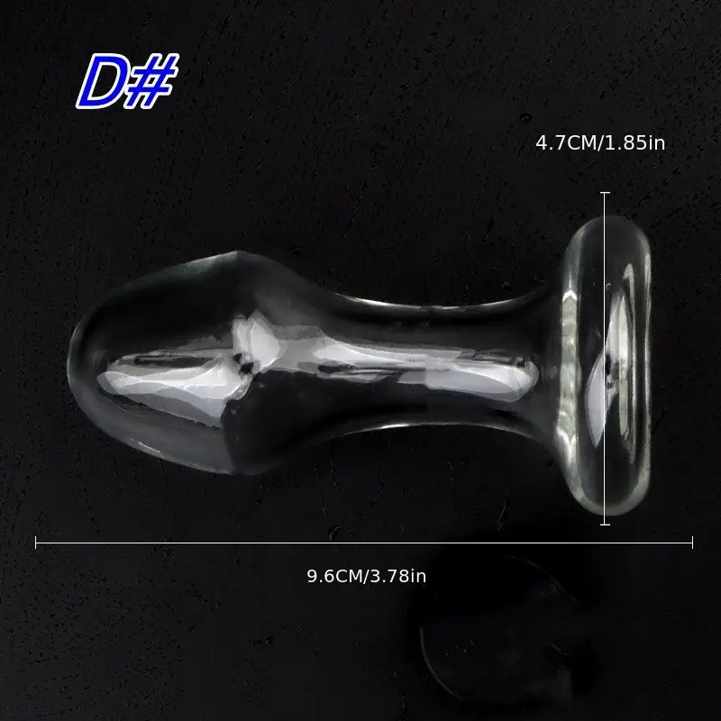 Glass Dildo Anal Plug Crystal Posterior Anal Plug Hollow Lesbian Sex Toy
