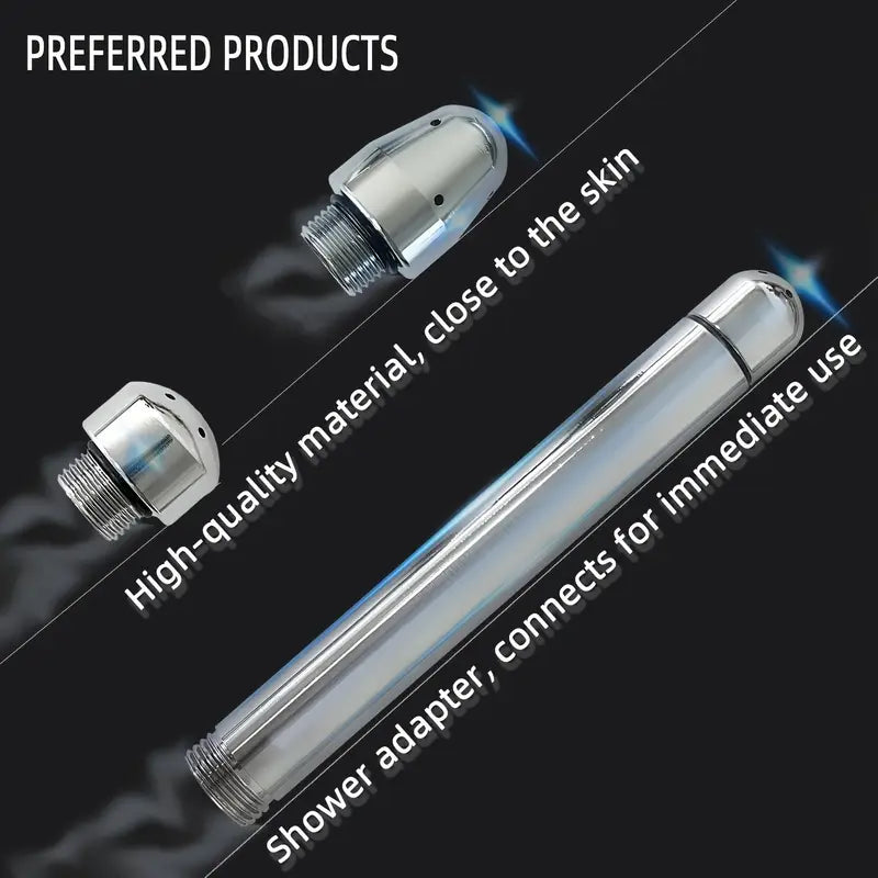 Portable 3-in-1 Aluminum Enema Shower Kit Handheld Cleaner Colon Flushing