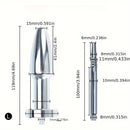 2 Sizes Inner Enema Syringe Long Short Stainless Steel Enema Butt Plug