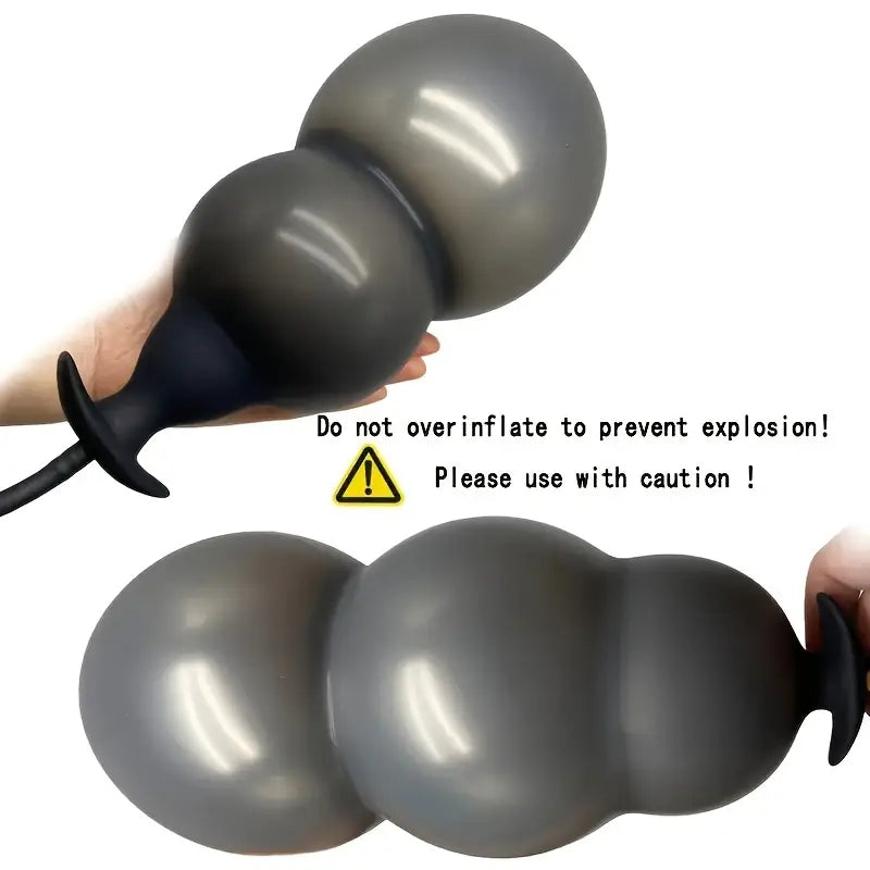 Silicone Inflatable Anal Dildo Ass Plug Sex Toy Anal Plug Anal Trainer Dilator