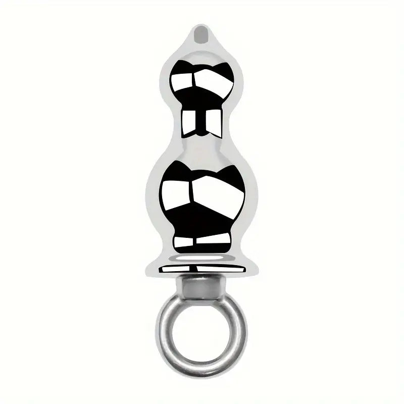 Metal Detachable Sling Ring Handheld Anal Plug Anal Sex Toy