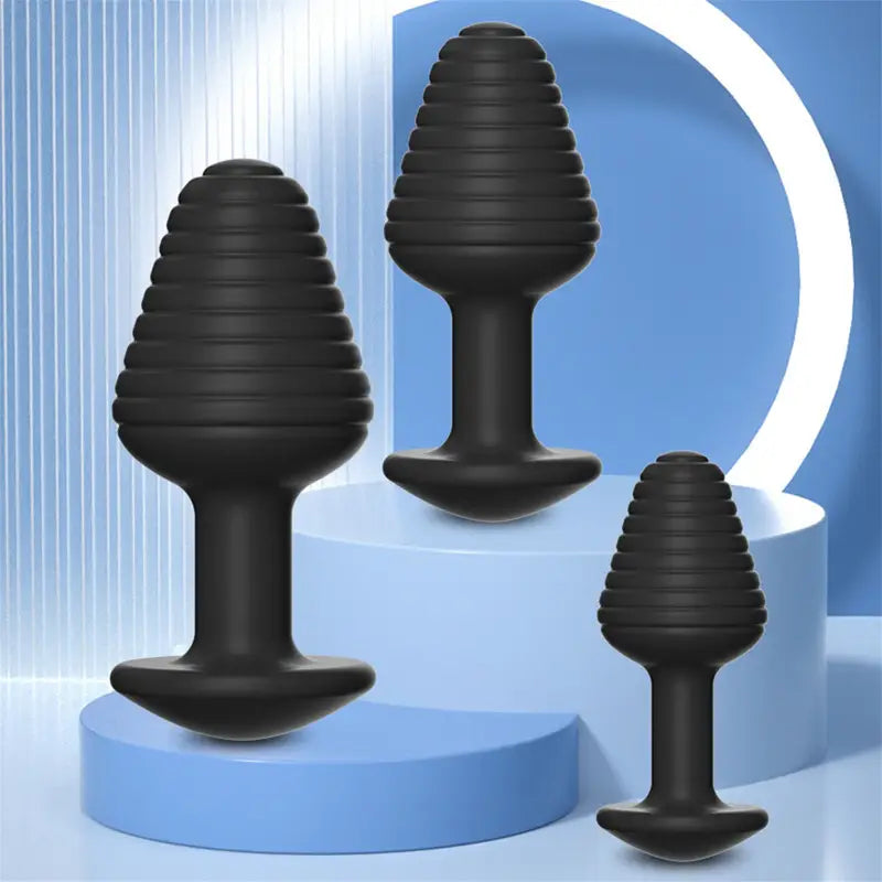 Women Men Sex Anal Expander Threaded Butt Plug Anal Massager