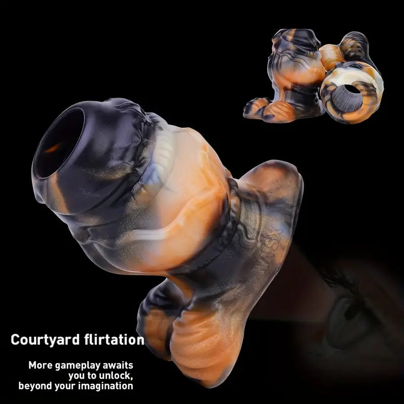 Soft Silicone Colorful Special-Shaped Hollow Peek Anal Plug For Games