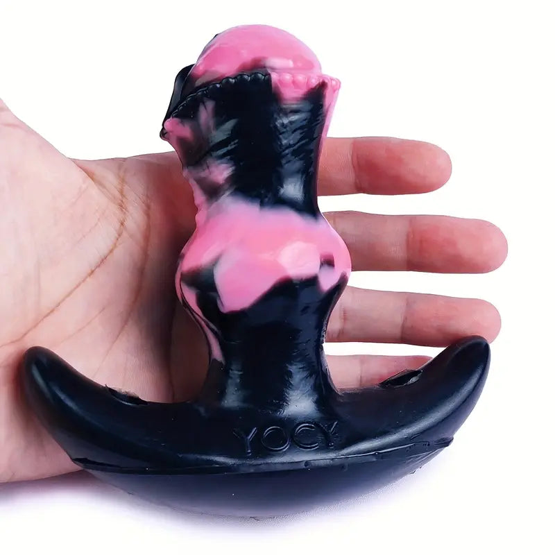 BDSM Horse Feather Silicone Fox Tail Anal Toy Monster Cosplay Butt Plug