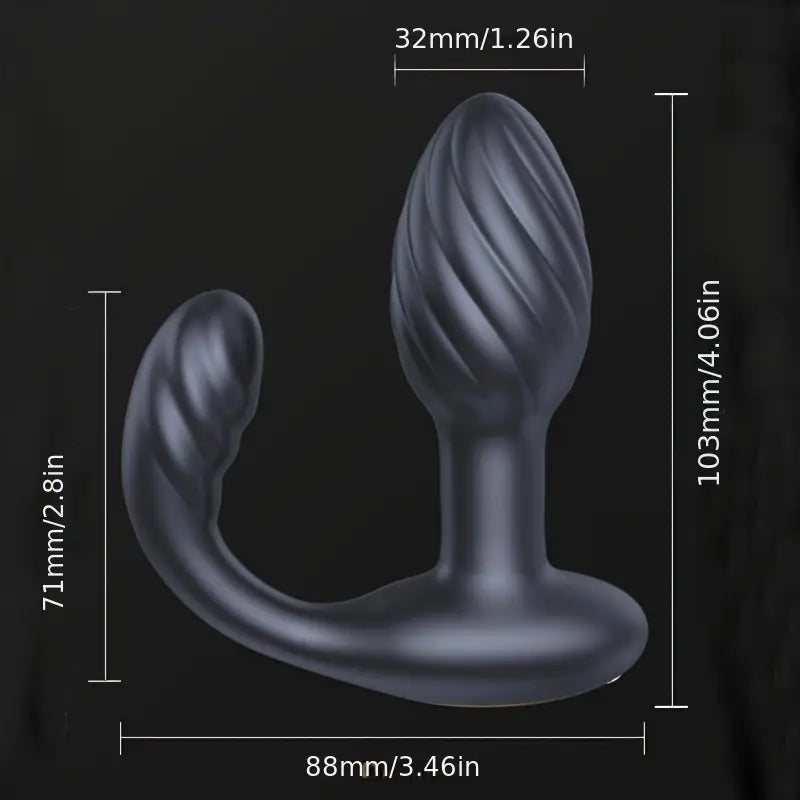 Anal Vibrating Plug 10 Modes Vibrating 10 Twisting Prostate Stimulator