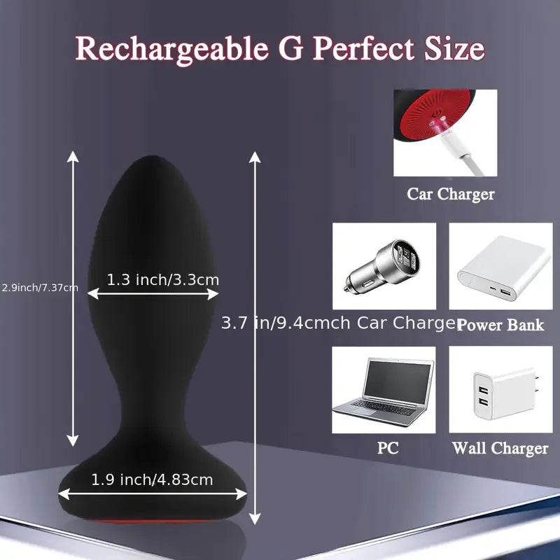 Vibrating Butt Plug With App Control 10 Vibrating 6 Rotation Modes Anal Plug