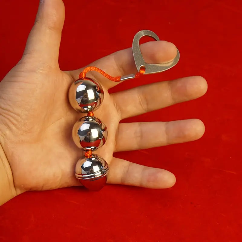 Metal Anal Beads Balls Training Sex Toy Butt Ass Plug For Prostate Massage