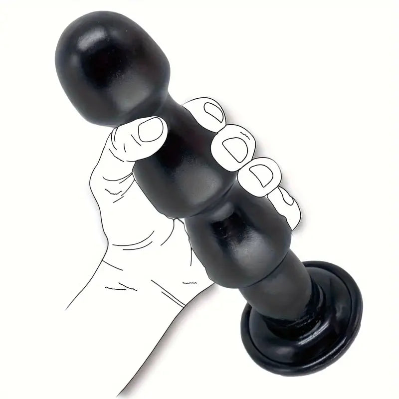 3 Balls Dildo Strong Suction Cup Hands-Free Play Realistic Soft Adult Sex Toy