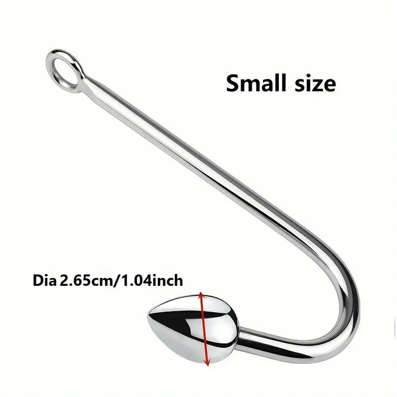 Metal Anal Hook Small Medium Large 3 Balls Head Butt Plug Hook Dilator