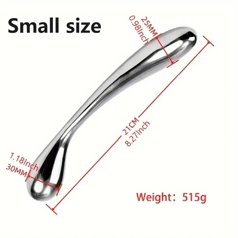 Stainless Steel Large Butt Plug G-Spot Double Dildo Prostate Massager