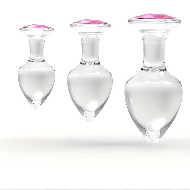 Crystal Non-Metal Anal Plugs For Anal Expansion Outing Crystal Anal Toy