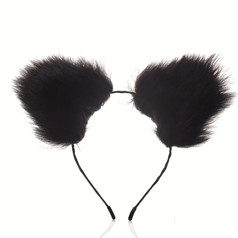 SM Metal Fox Tail Ear Set Tail Butt Plug With Ear Set For Cosplay Sex Game