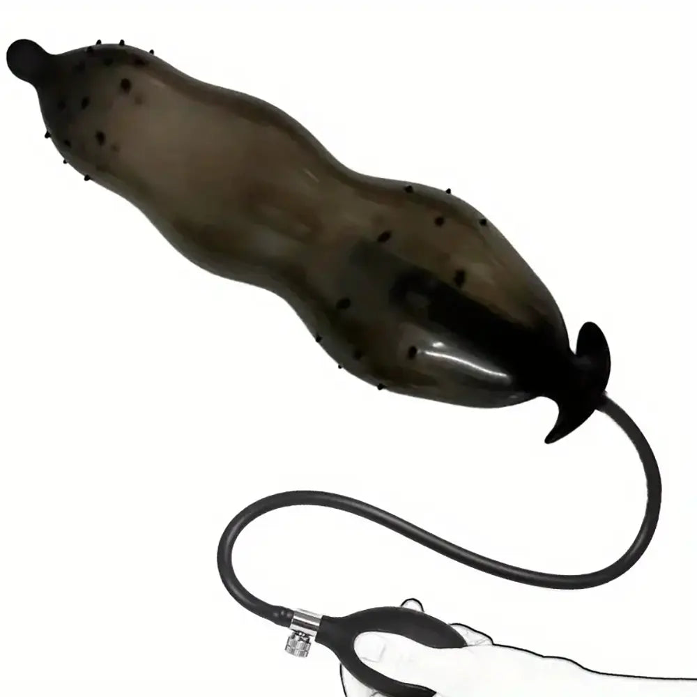 Inflatable Anal Plug With Beads For Anal Expansion Dilator With Beads