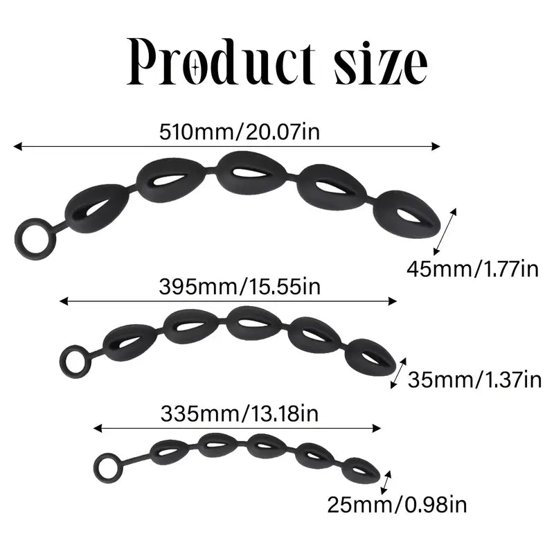 Silicone Anal Bead Plug Deep Passion Butt PlugHand Washable Adult Dilator