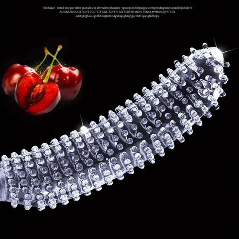 Wolf Fang Stick Shape Clear Anal Butt Plug Large Dildo Adult Toy For Women