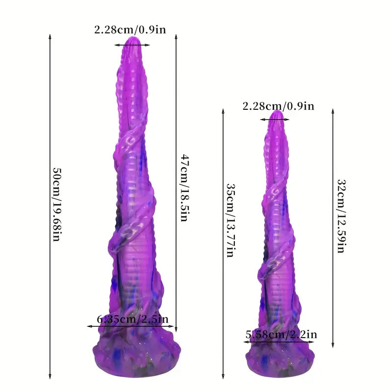 13.77in 19.68in Extra Long Thickened Silicone Anus Plug Flexible Dildo