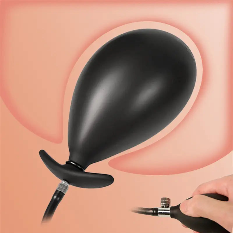 Inflatable Anal Toy Silicone Butt Plug Anal Ball Stretcher G Spot Stimulator
