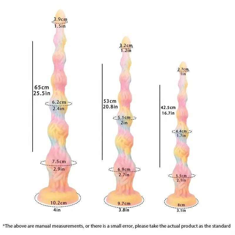 Realistic Tree Vine Beads Anal Prostate Massager Glowing Butt Plug