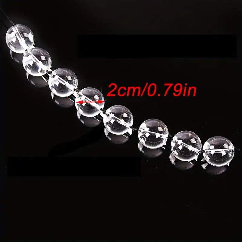 Clear Glass Anal Pulling Beads Vaginal Balls Anal Plug Butt Sex Toy