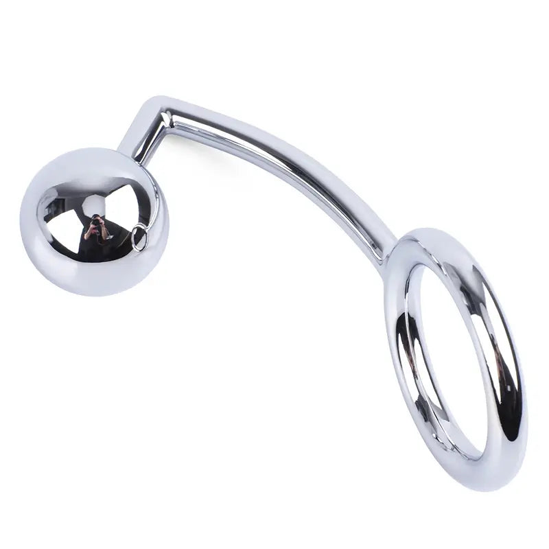 Heavy Duty Stainless Steel Anal Hook Bondage Hook With Ball End For BDSM