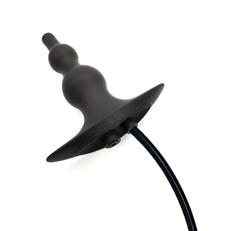 Women Inflatable Anal Plug Anal Beads Butt Plug Enema Cleaning Irrigator