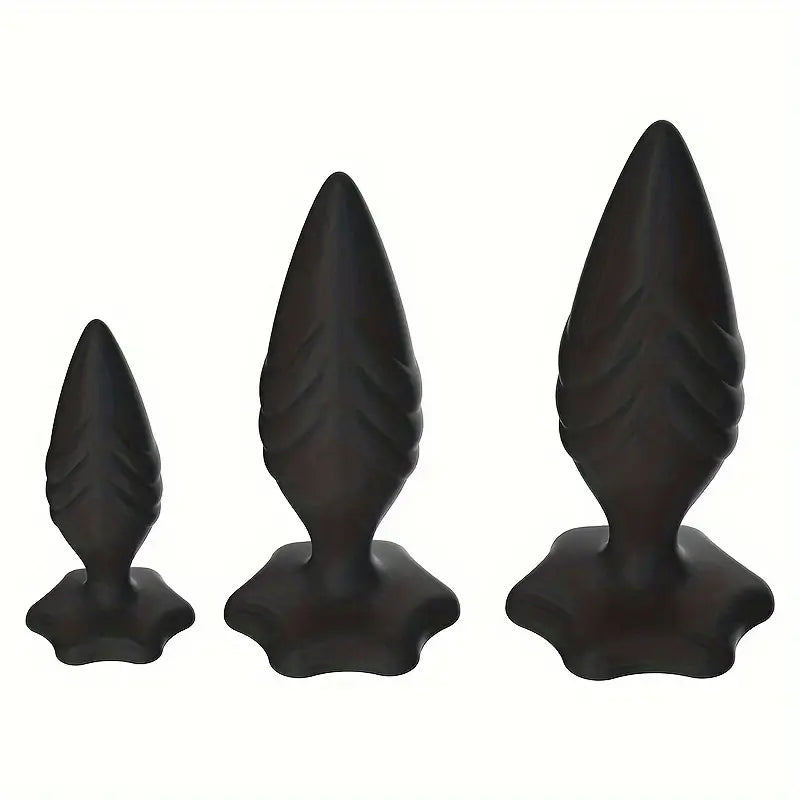 Silicone Beads Anal Plug Ass Plug Training Set With Petal Shaped Base