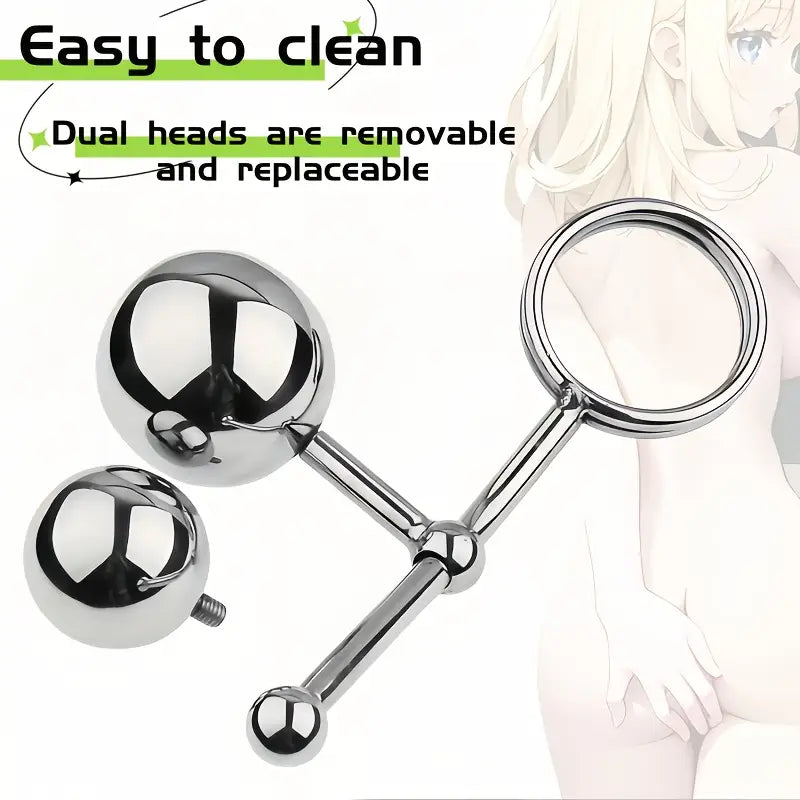 Metal Replaceable Removable Anal Plug Kit Slider Removable Anal Plug