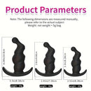 3pcs Unisex Soft Silicone Anchor Shaped Comfy Erogenous Anal Plugs