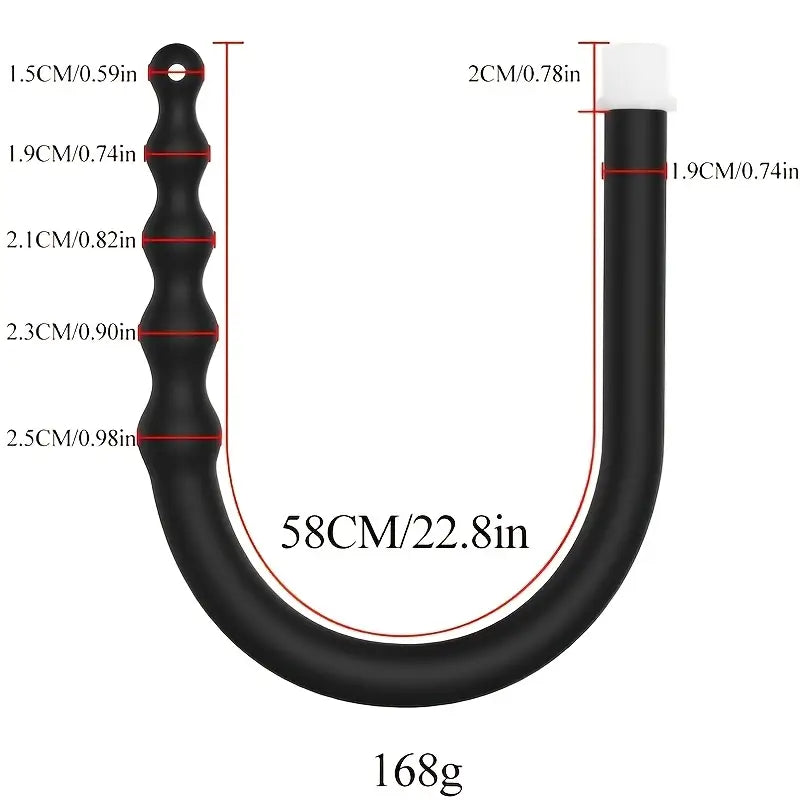 4-Hole Silicone Enema Syringe Anal Shower Cleaning Head Douche Nozzle