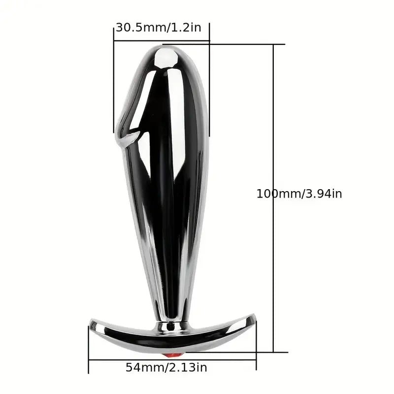Mini Metal Stainless Steel Smooth Steel Butt Tail Female/Male Dildo Sex Toy