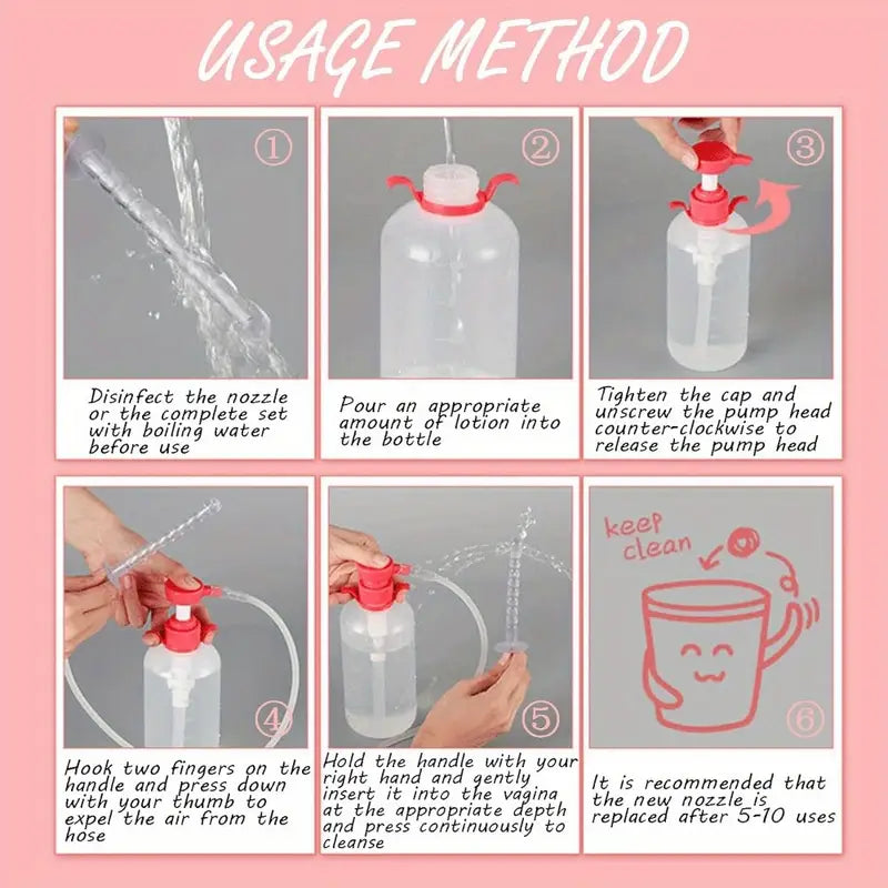 20.29oz Enema Kit For Colon Cleansing Anti-Backflow Anal Vaginal Douche