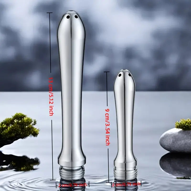 Stainless Steel Anal Douche Portable Showerhead Converter For Anal Clean