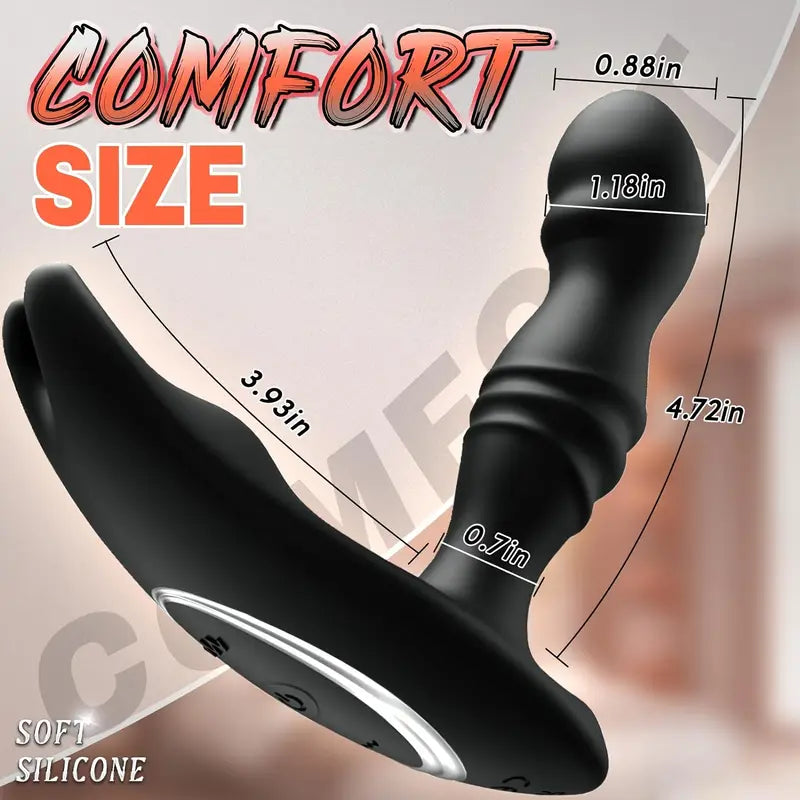 Bendable 180° Anal Vibrator Prostate Massager Infinitely Variable 10 Vibrating