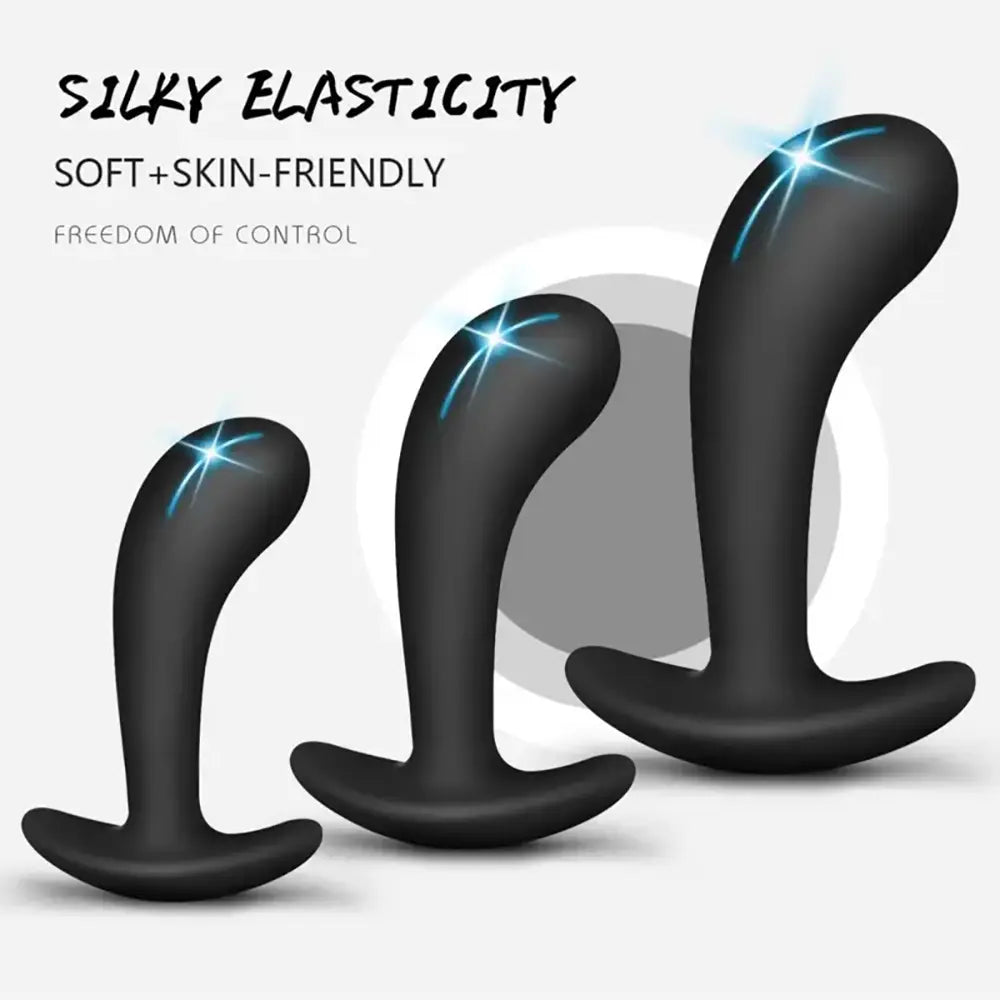 Butt Plug Trainer Set 3-pack Silicone Training Set For Beginners Couples