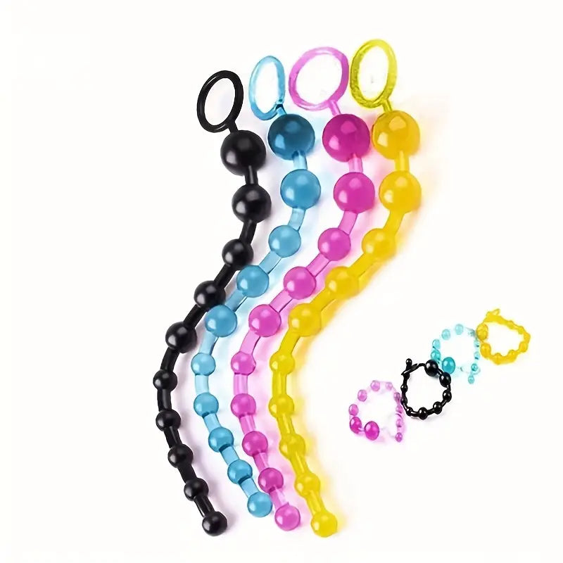 Anal Beads Set Vagina Pull Ring Stimulator Manual Use Anal Sex Toy