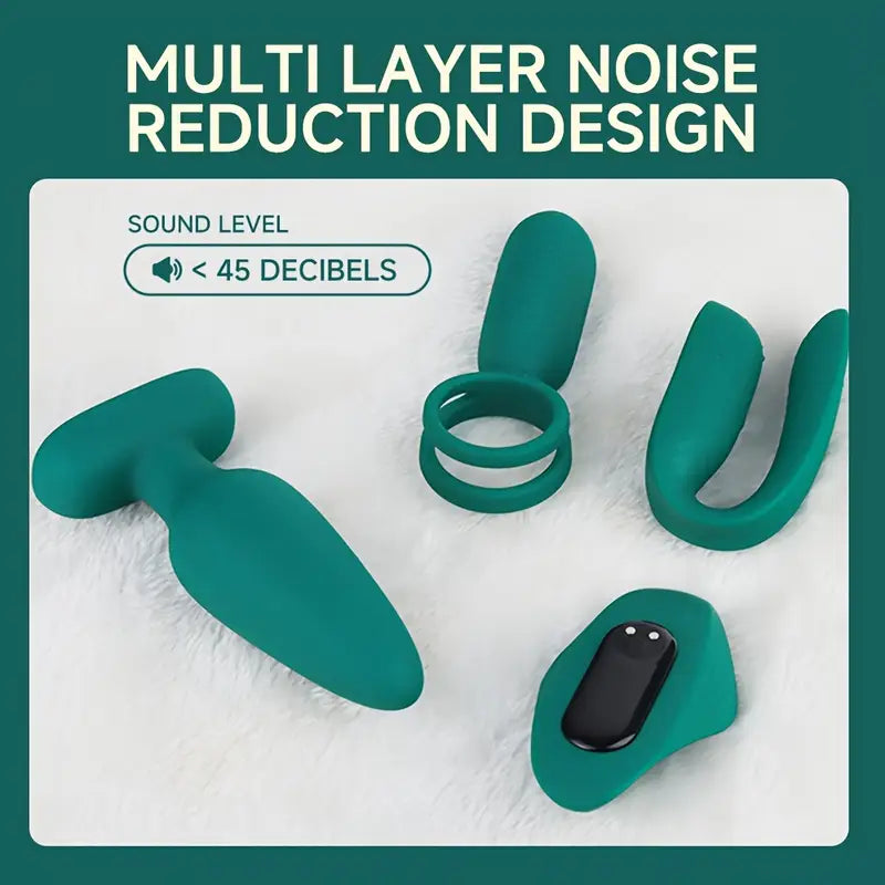 Couple-Vibrating Penis Ring Anal Plug Wearable Vibrator G Spot Vibrator
