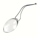 Large Oval Glass Butt Plug With Rope Comfortable Fit For Couples Women