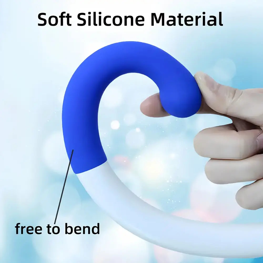 Silicone G-Spot Prostate Stimulator Butt Plug Flexible Self-Stick Adult Toy
