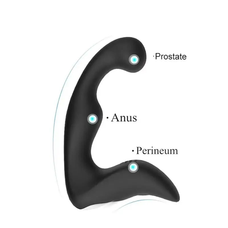 Silicone Prostate Massager 10 Speed Silent Anal Point Vibrator Sex Toy