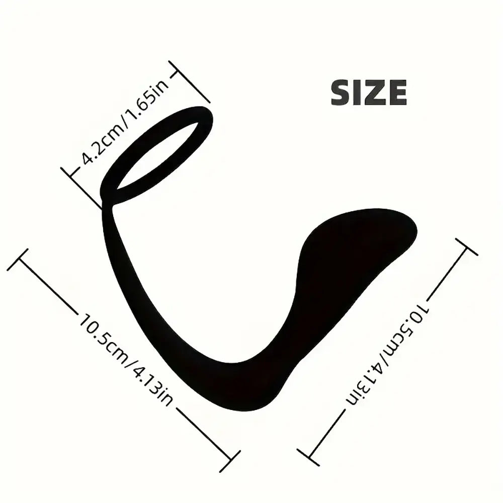 Silicone Anal Plug Solid Color Prostate Massager Cock Ring G-Spot