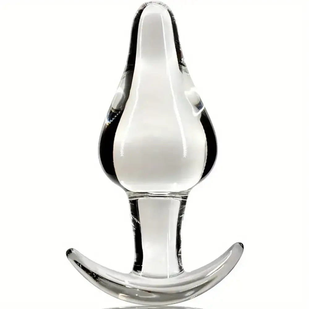 Crystal Glass Large Butt Plug Anal Trainer Bum Plug Anal Expander