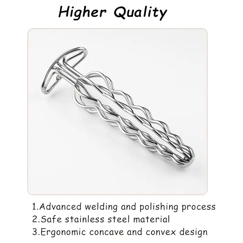 Elegant Metal Anal Plug With Hollow Design For Prostate Massage